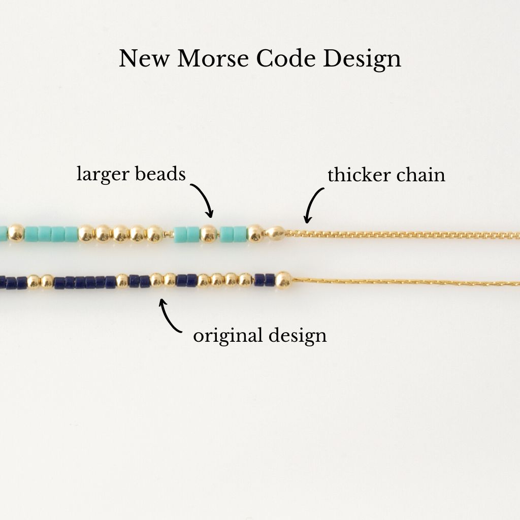 Custom Morse Code Anklet