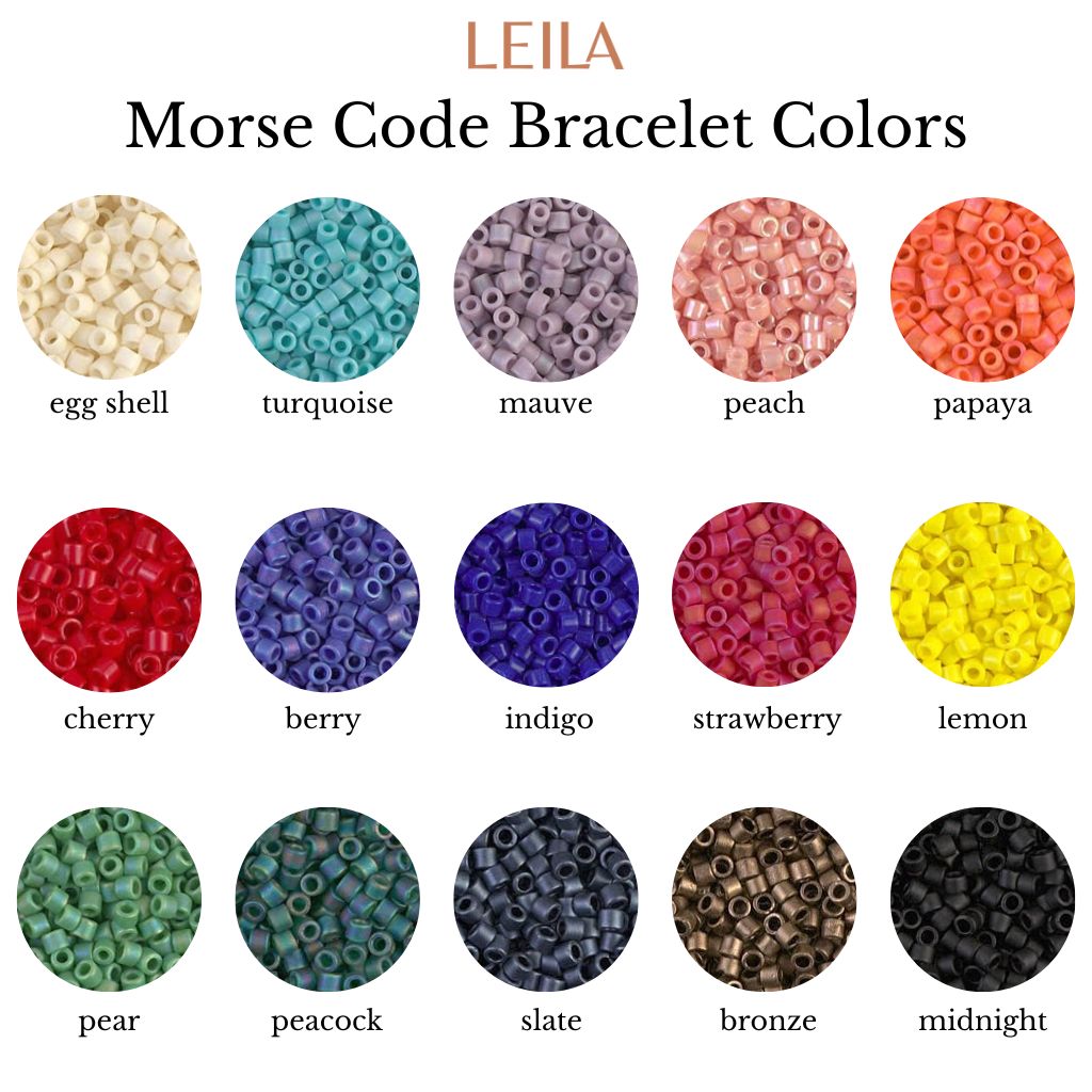 Custom Morse Code Bracelet