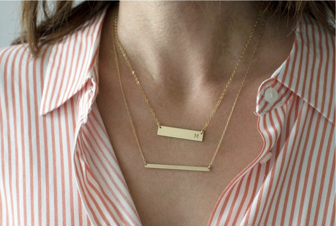 BAR NECKLACE LAYERING