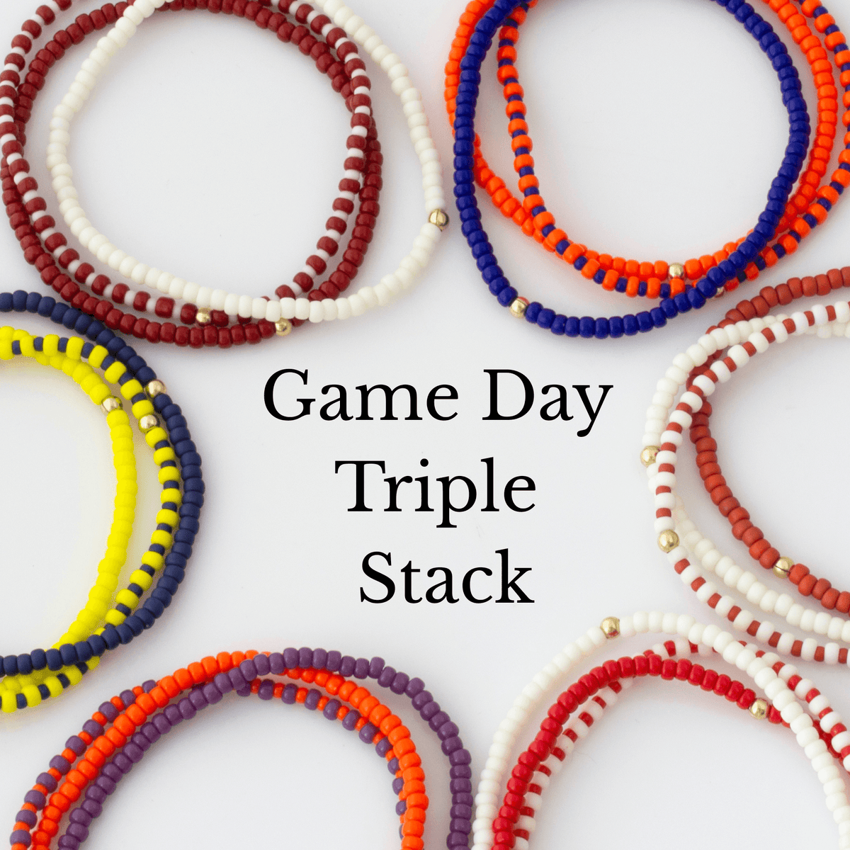 Game Day Triple Stack Bracelets