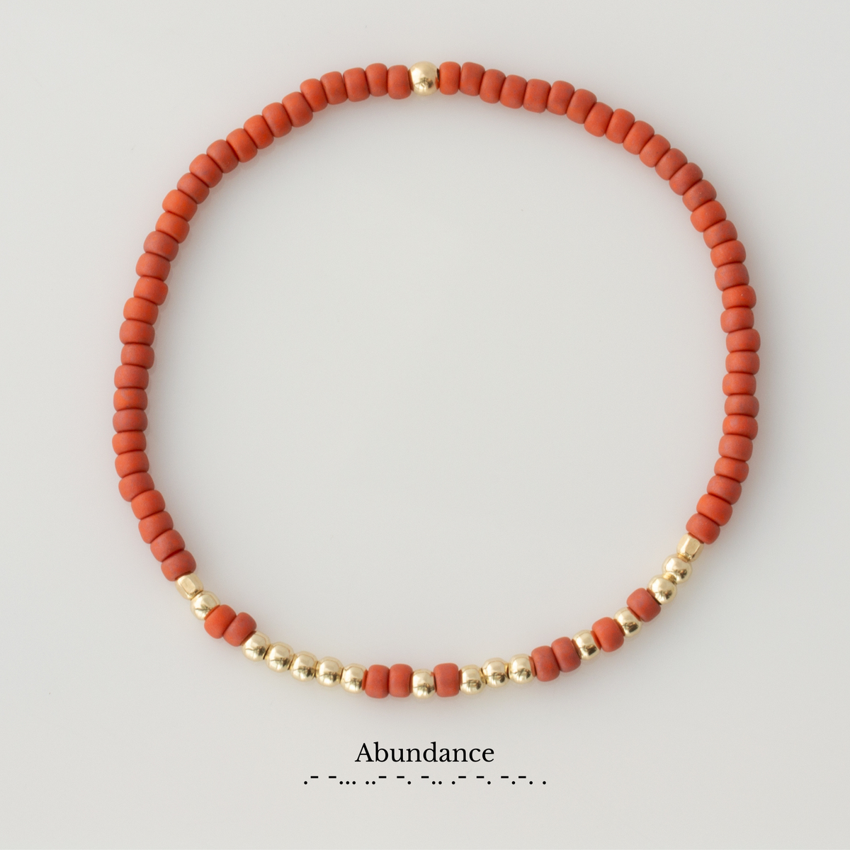 Word of the Year Endless Morse Code Bracelet