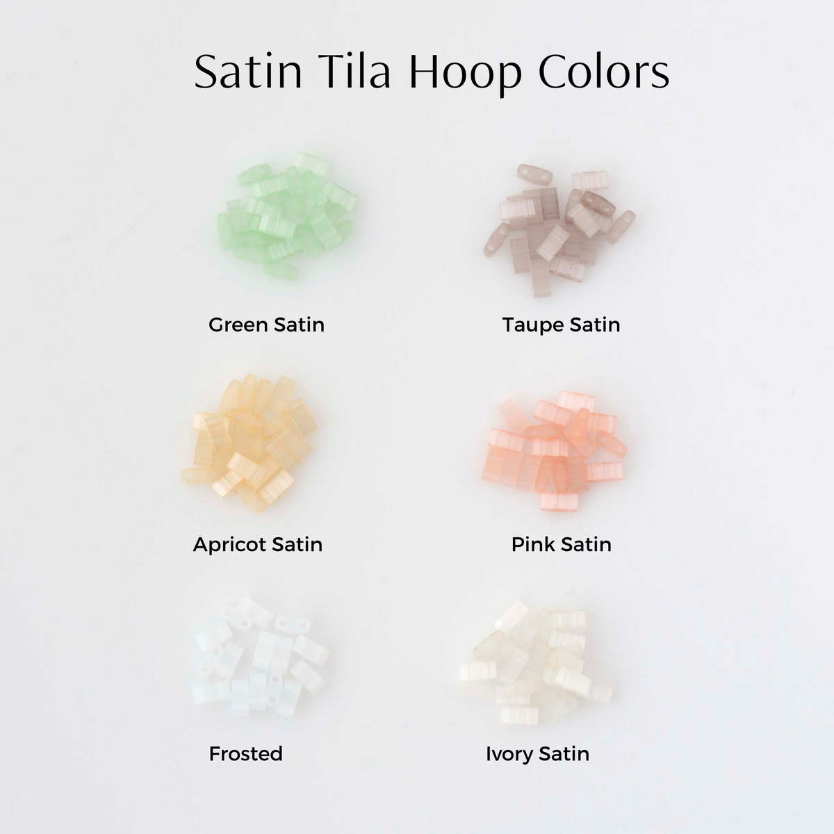 Satin Tila Hoops