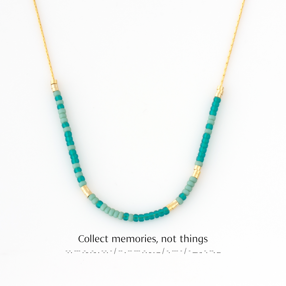 Custom Two-Tone Morse Code Necklace
