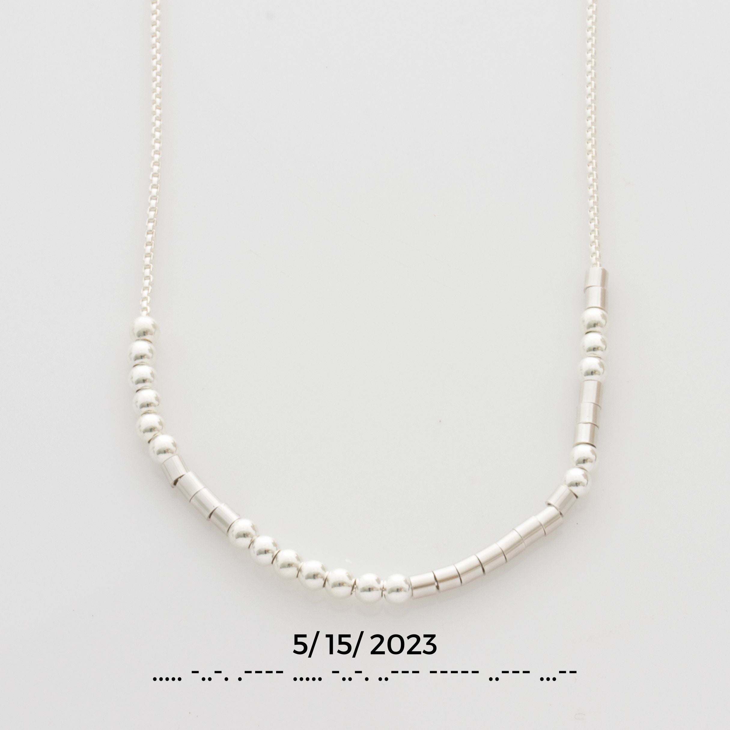 【no name】【新品未使用】Llife K10 NECKLACE 5152023SilverMorseCode_2430x.