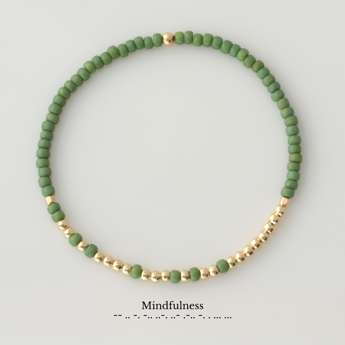 Word of the Year Endless Morse Code Bracelet