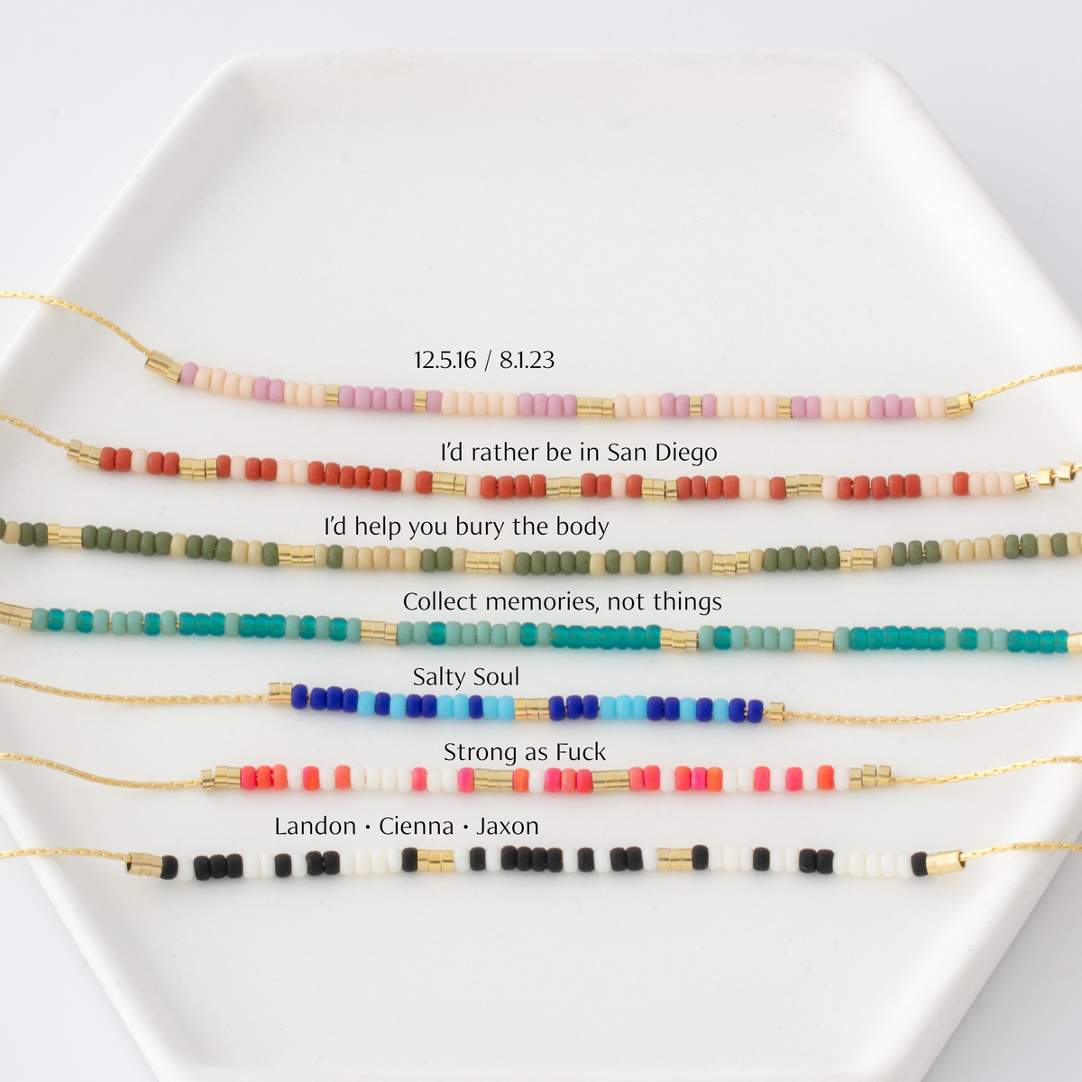 Custom Two-Tone Morse Code Necklace
