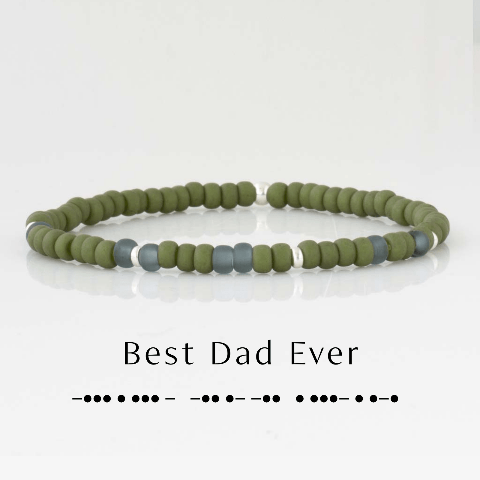 Personalized Father's Day gifts, Morse Code Bracelet with personalized message.