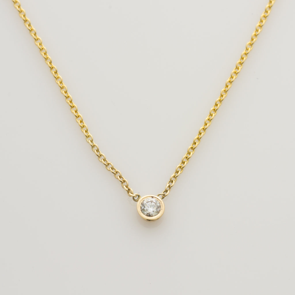 14k Gold Birthstone Necklace