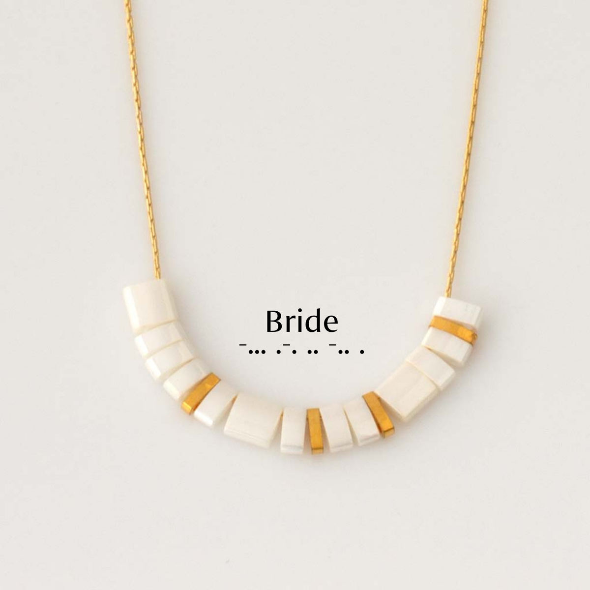 Tila Morse Code Necklace - Solid Collection
