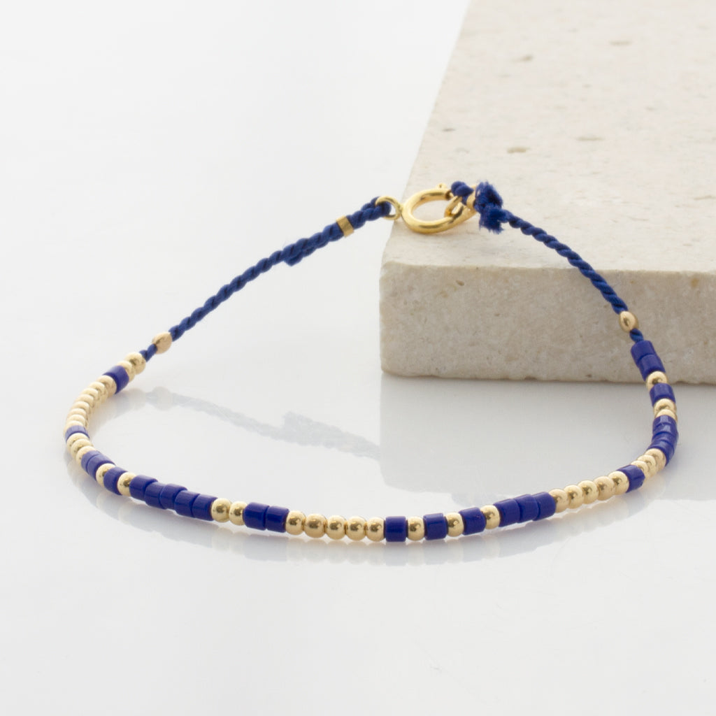 "I'd Help You Bury The Body" Silk Morse Code Bracelet