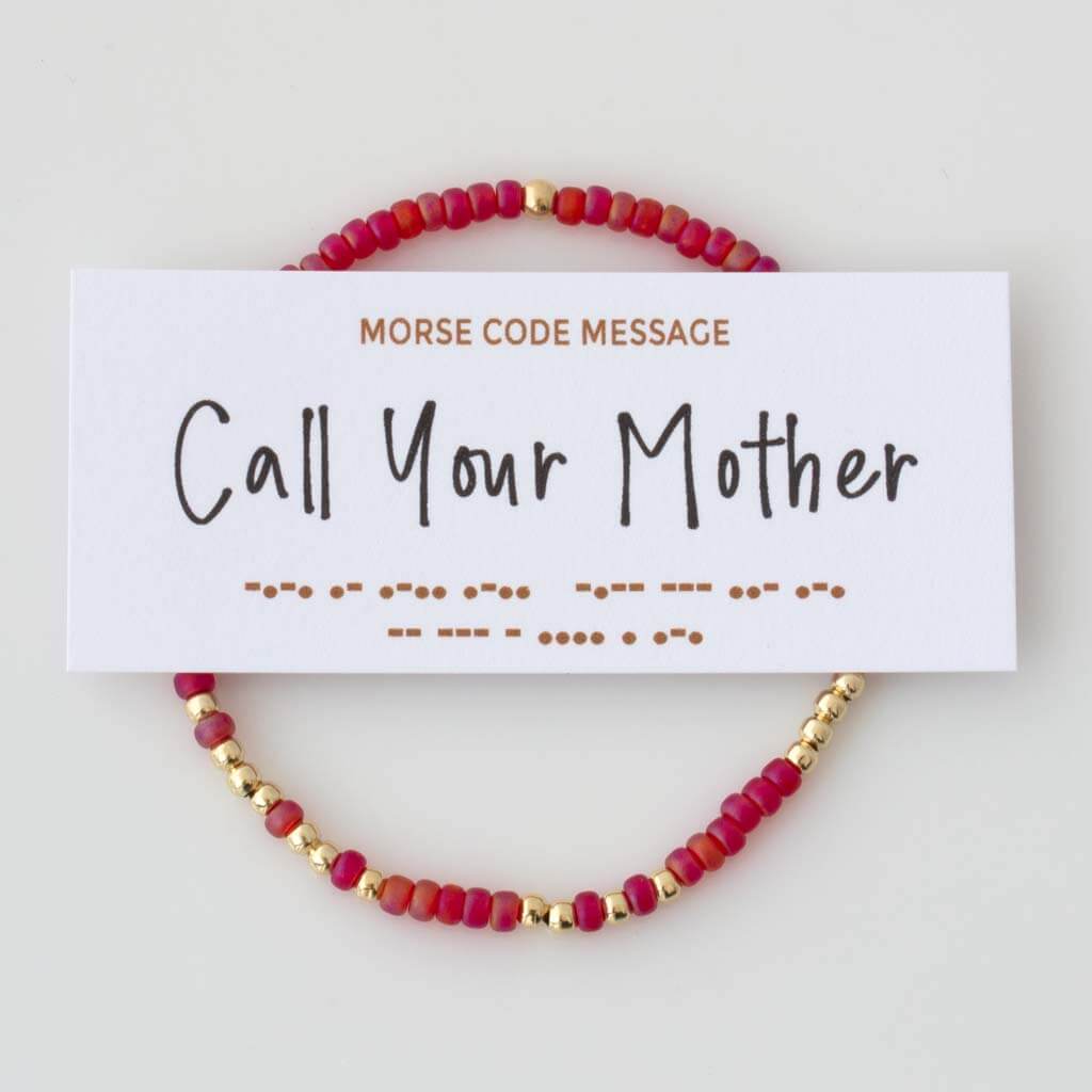 "Call Your Mother" Endless Morse Code Bracelet