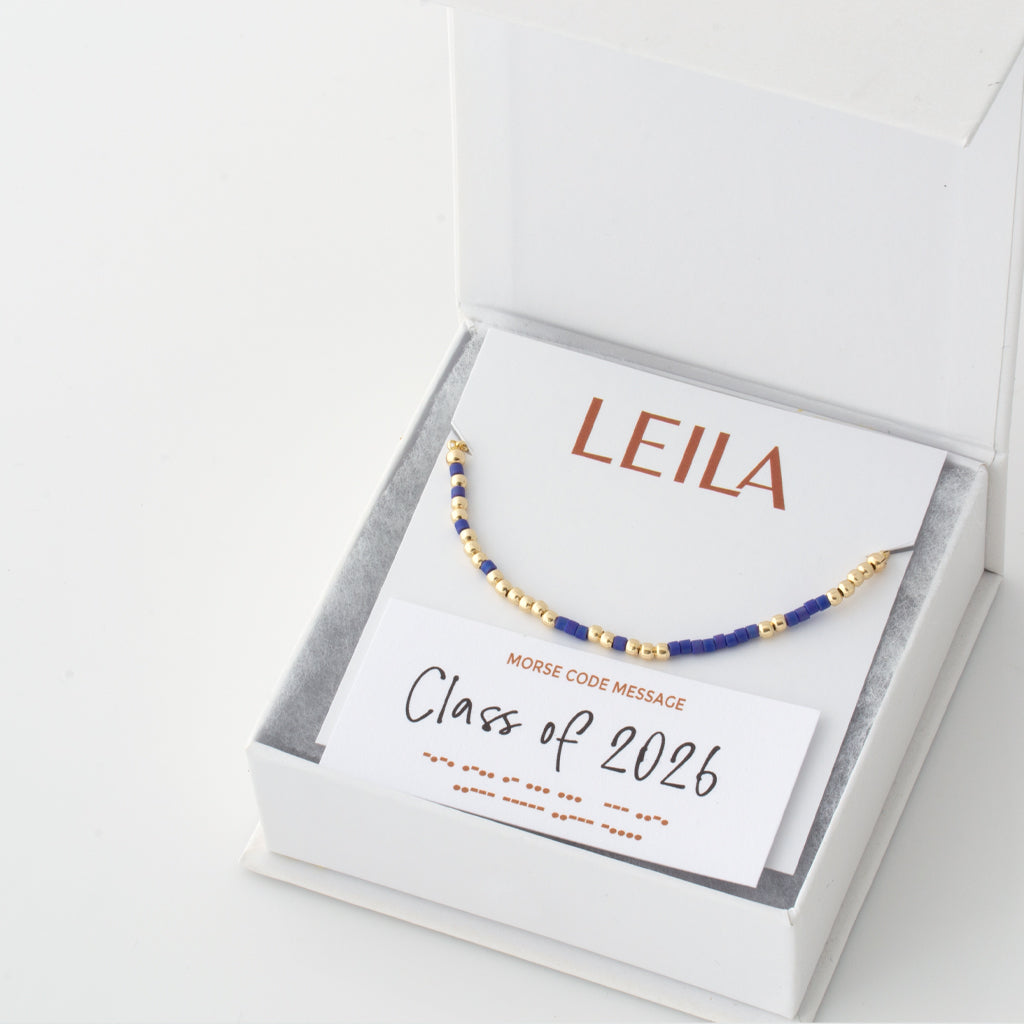 Class of 2026 Morse Code Bracelet - LEILA