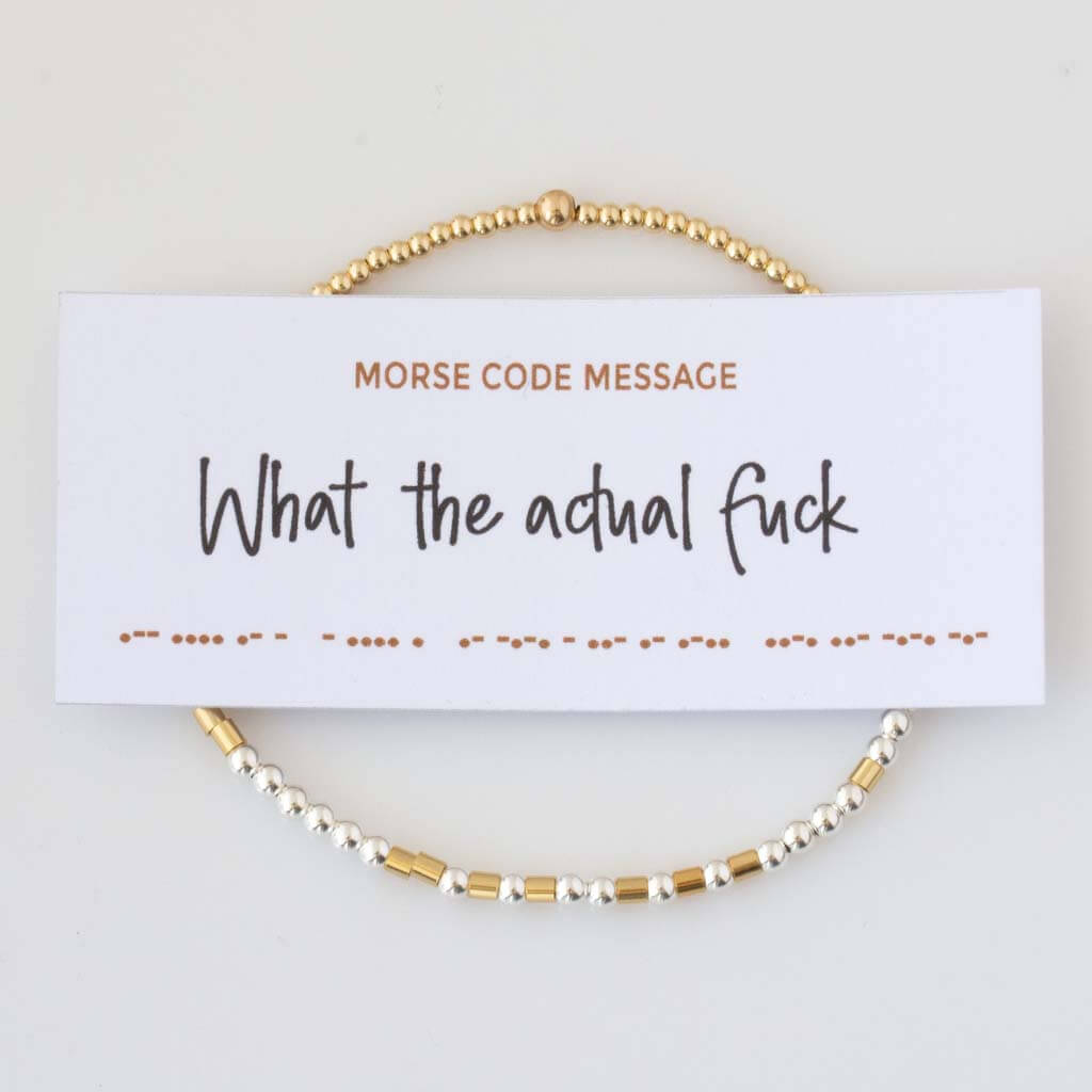 Custom Endless Luxe Morse Code Bracelet