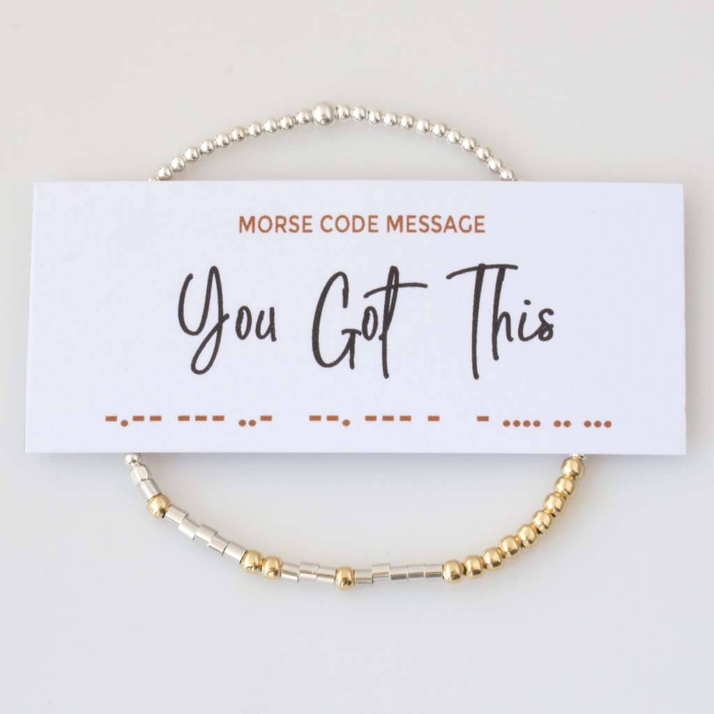 Custom Endless Luxe Morse Code Bracelet