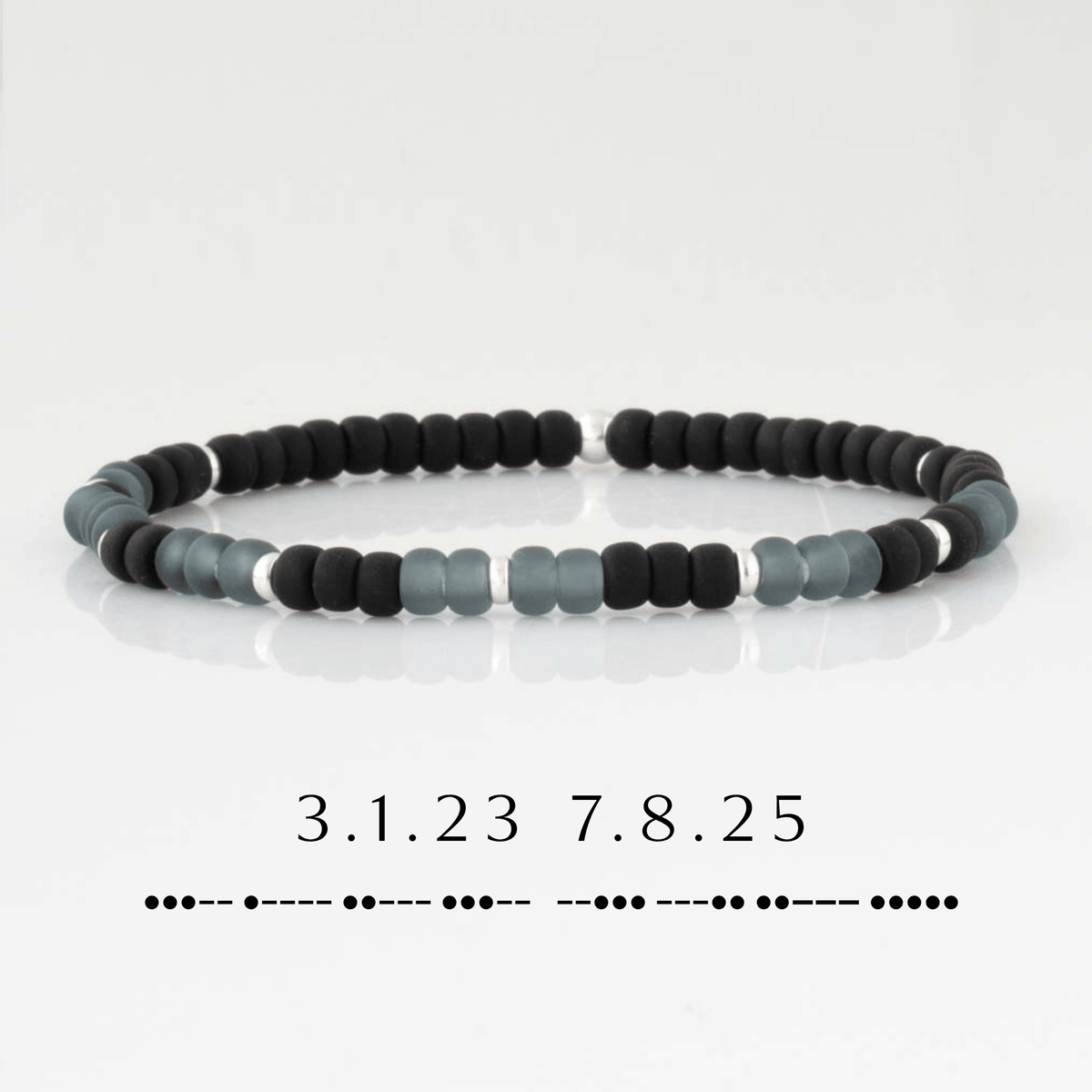 Personalized Father's Day gifts, Morse Code Bracelet with personalized message.