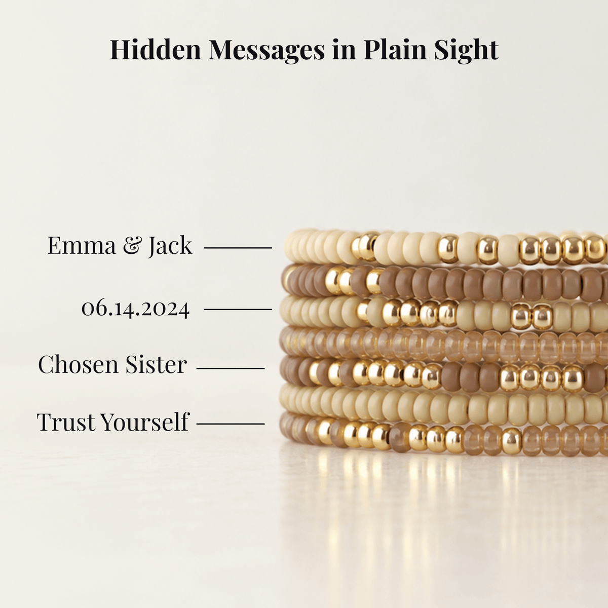 Custom Endless Morse Code Bracelet