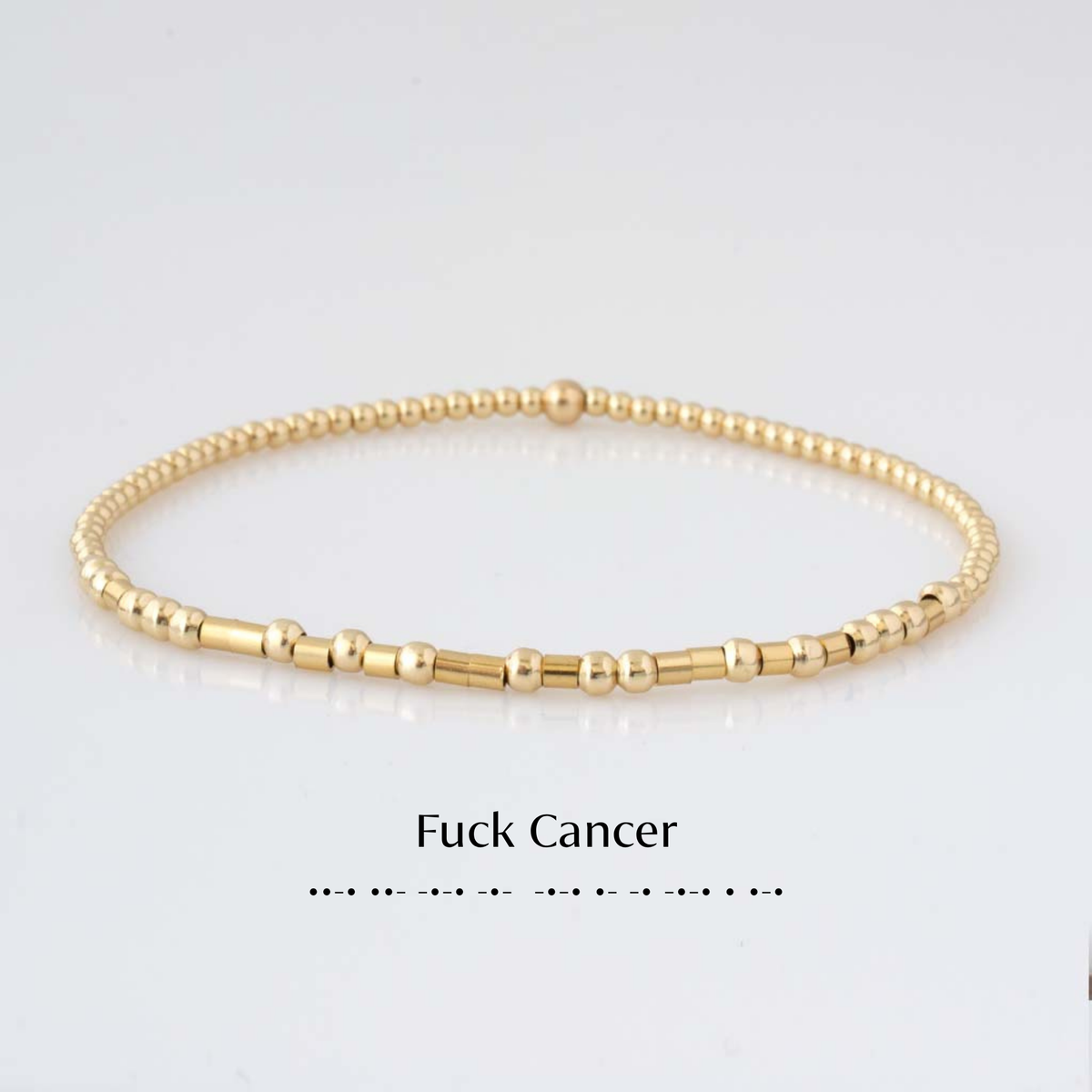 Custom Endless Luxe Morse Code Bracelet
