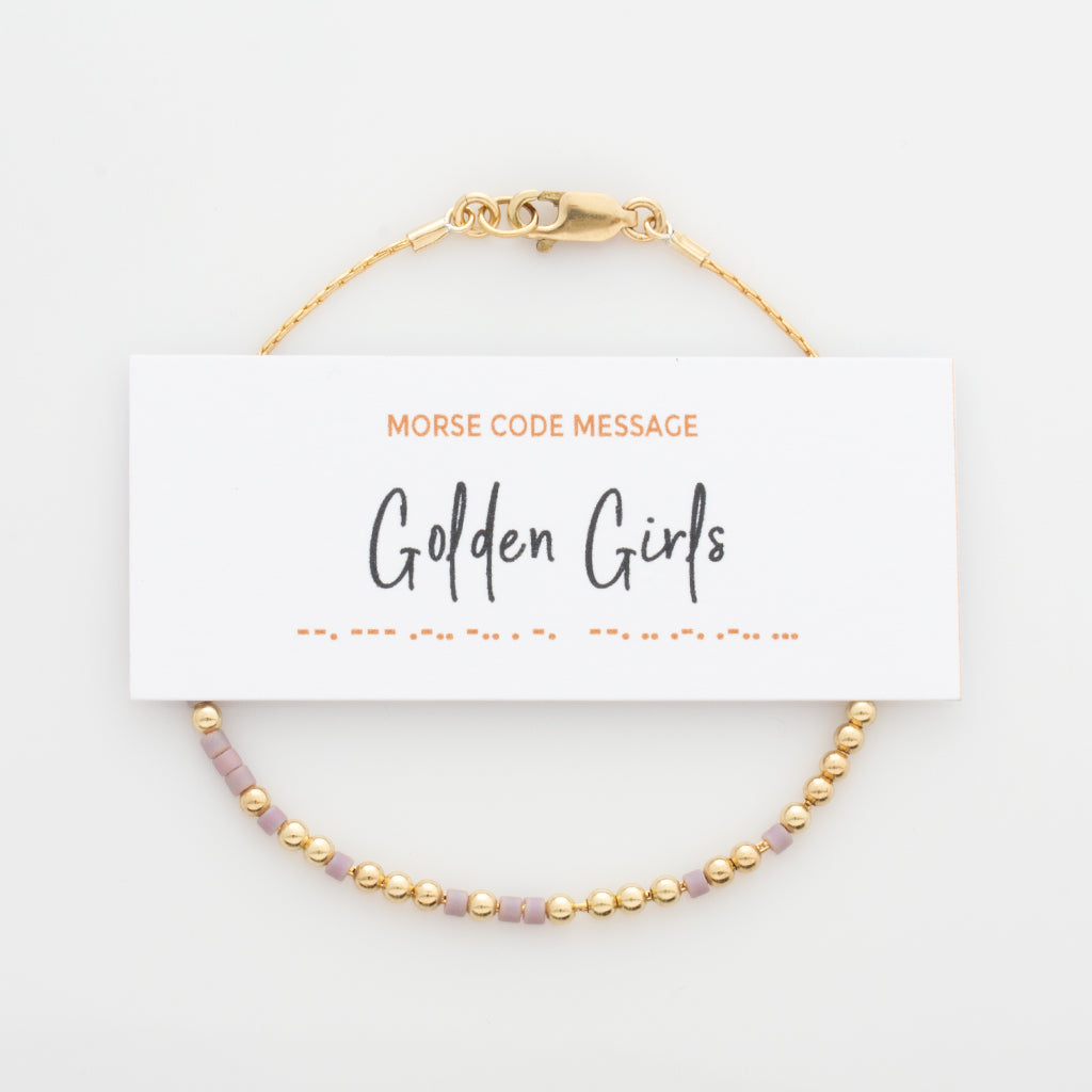 &quot;Golden Girls&quot; Morse Code Bracelet