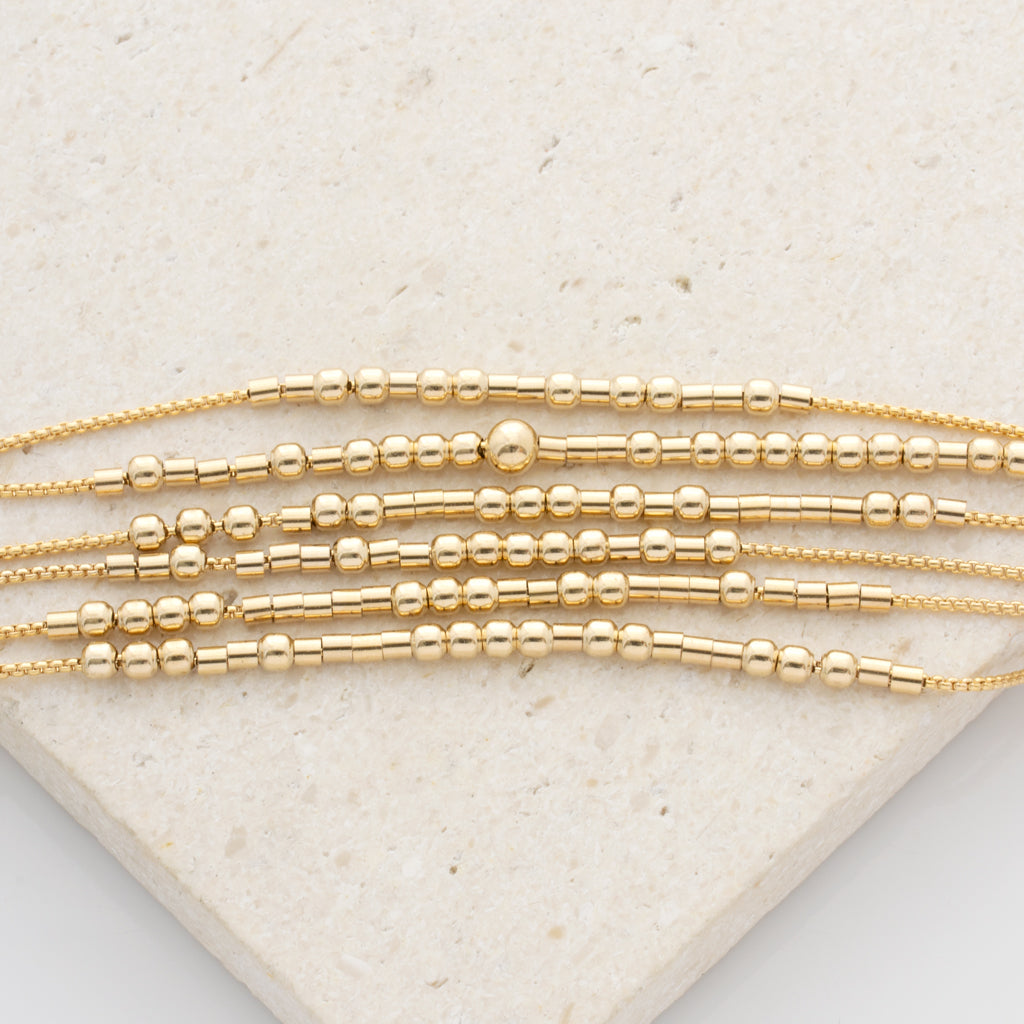 Custom Golden Morse Code Necklace