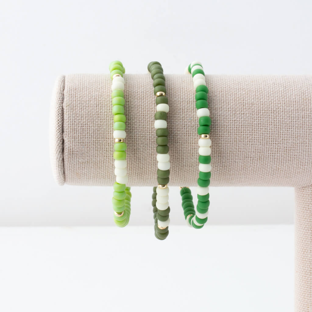 "I Am Enough" Two-Tone Bubble Morse Code Bracelet