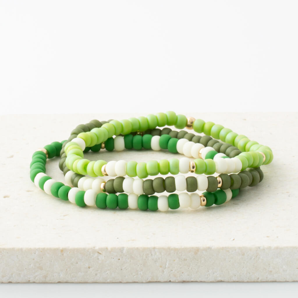 "I Am Enough" Two-Tone Bubble Morse Code Bracelet