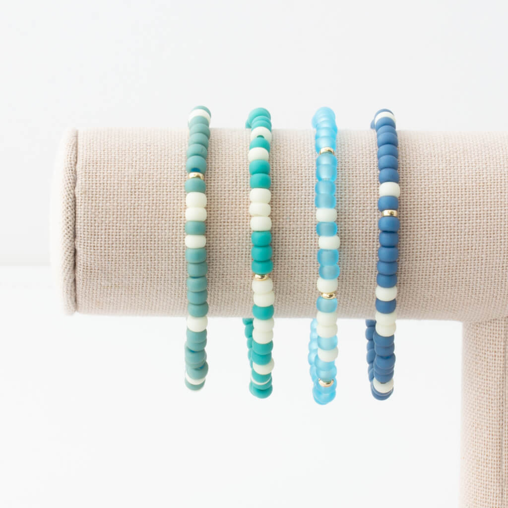 Custom Two-Tone Bubble Morse Code Bracelet