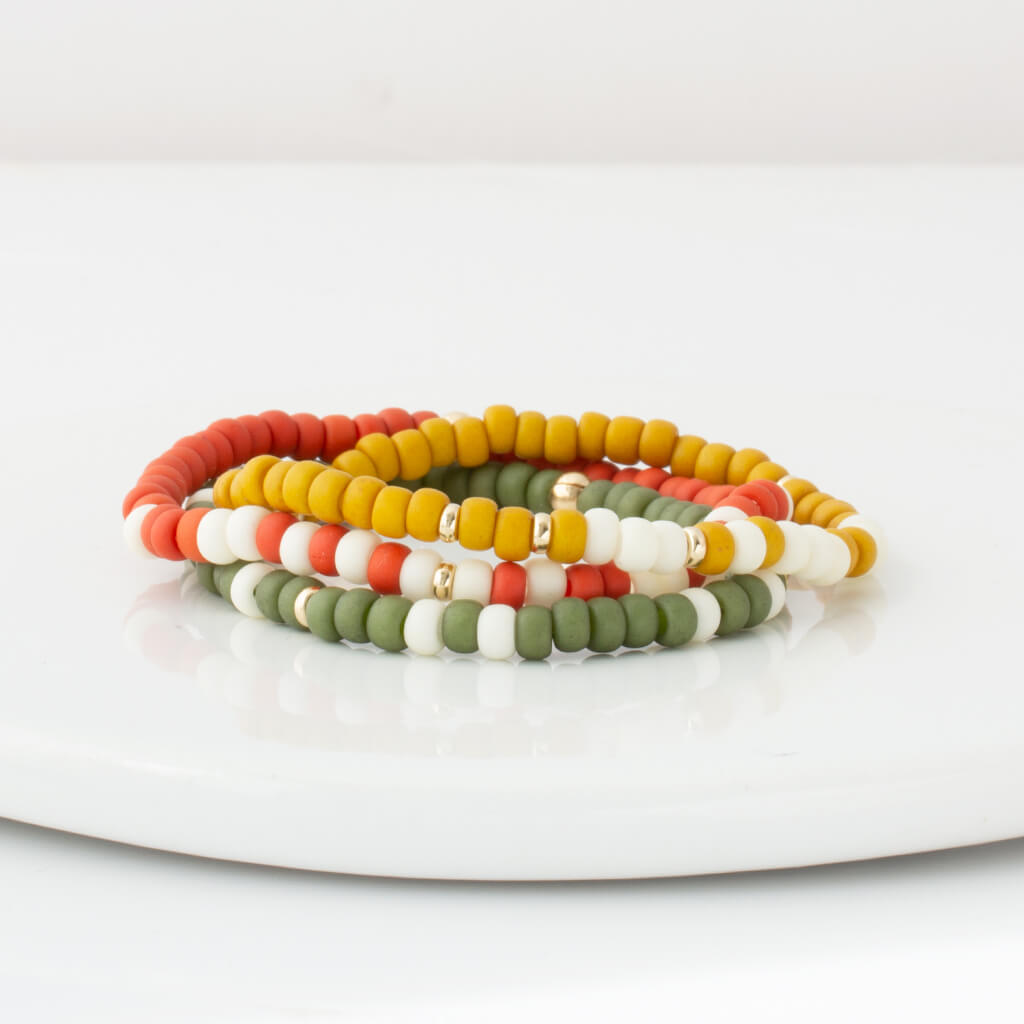 "I Am Enough" Two-Tone Bubble Morse Code Bracelet