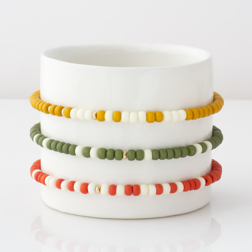 Custom Two-Tone Bubble Morse Code Bracelet
