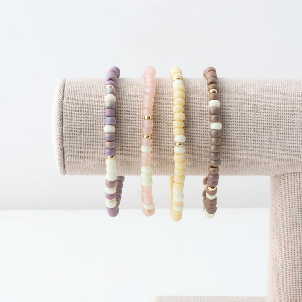 "Ride or Die" Two-Tone Bubble Morse Code Bracelet