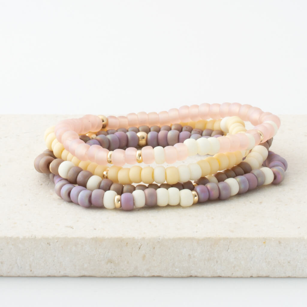 "Ride or Die" Two-Tone Bubble Morse Code Bracelet