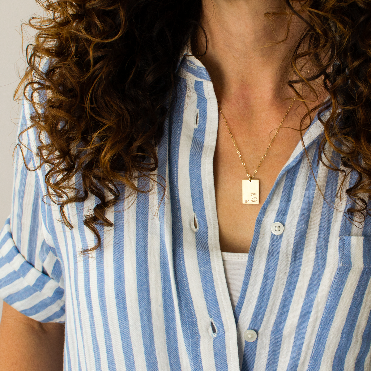Large Rectangle Necklace