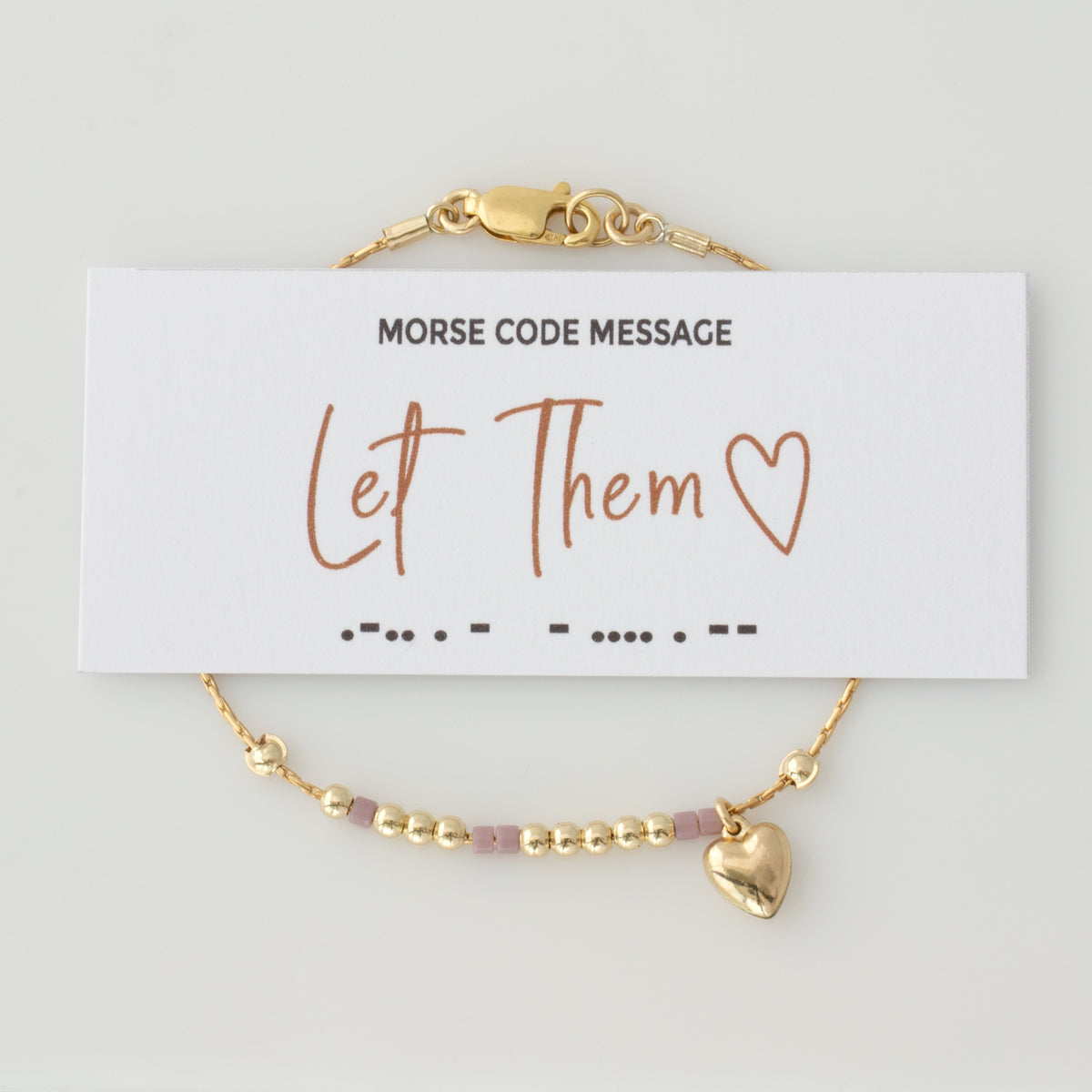 &quot;Let Them&quot; Morse Code Bracelet