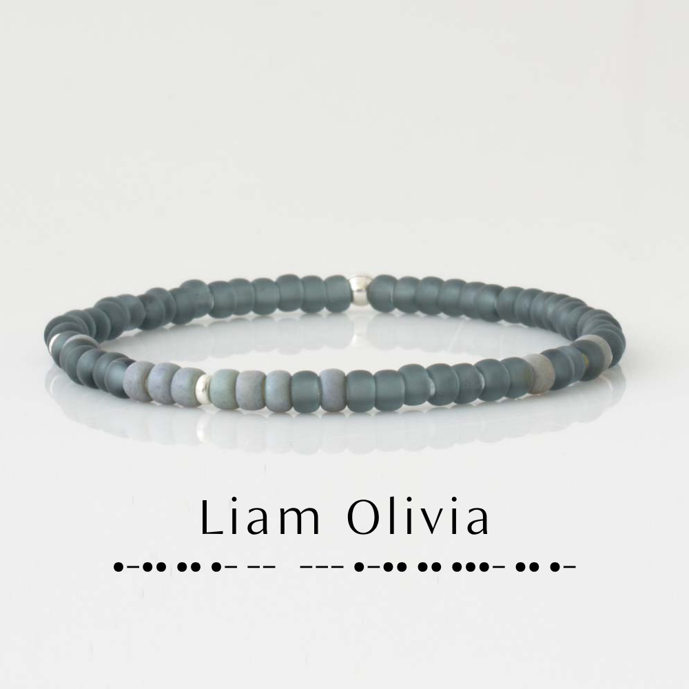 Personalized Father's Day gifts, Morse Code Bracelet with personalized message.