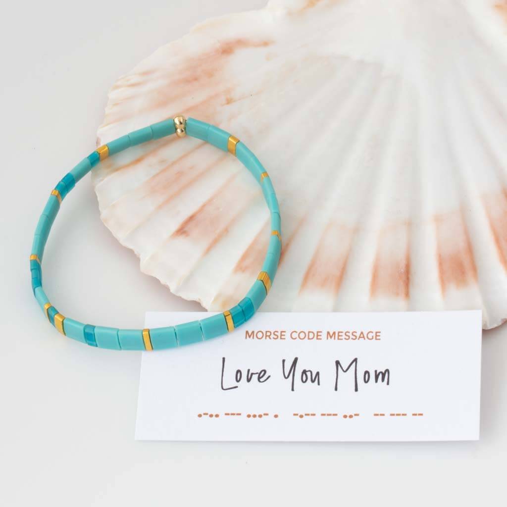 "Love You Mom" Tila Morse Code Bracelet