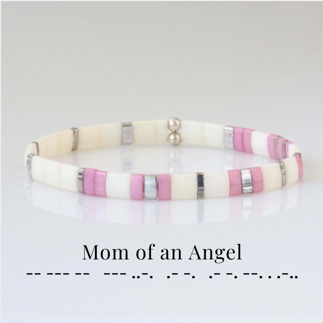 Custom Tila Morse Code Bracelet - Two-Tone Collection