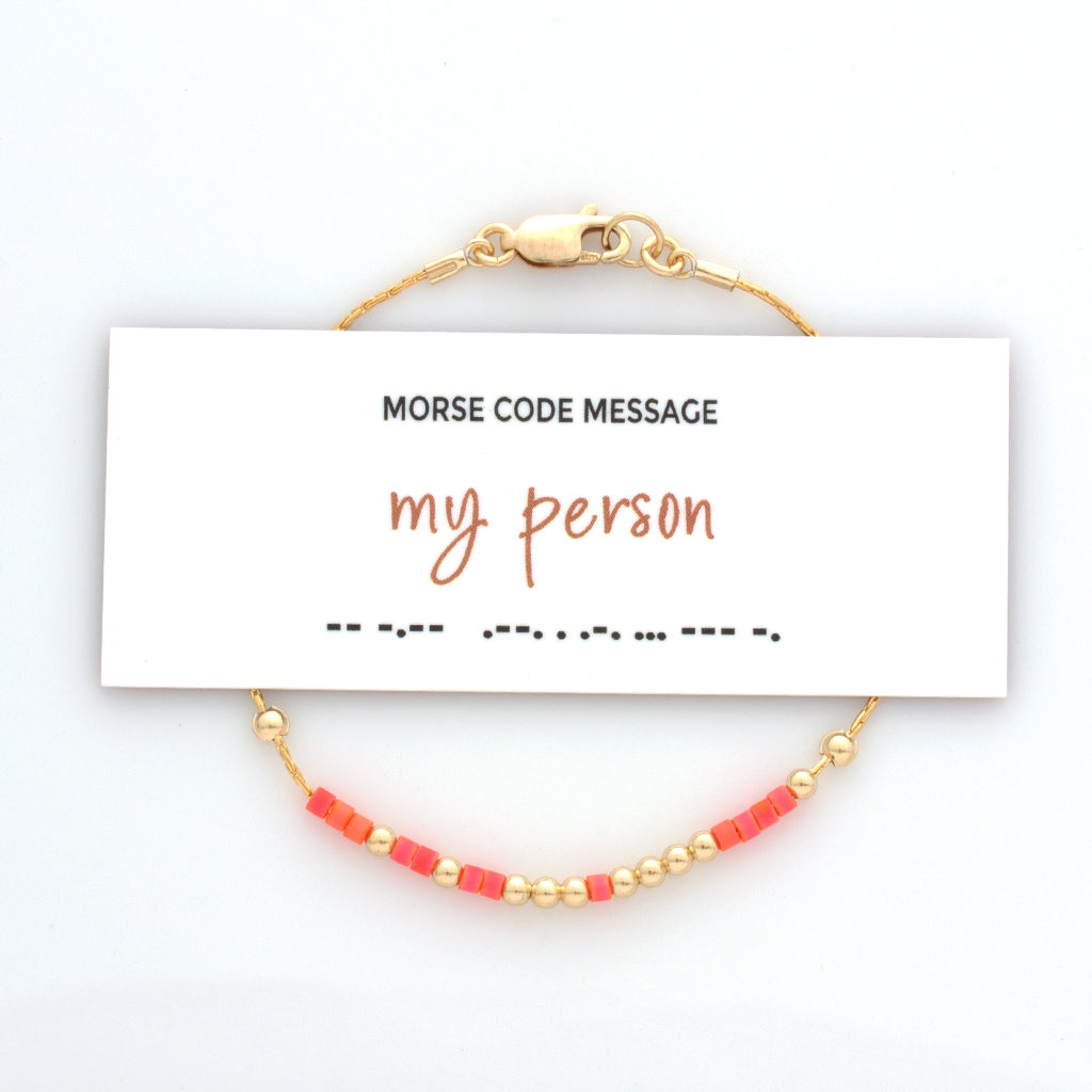 &quot;My Person&quot; Morse Code Bracelet