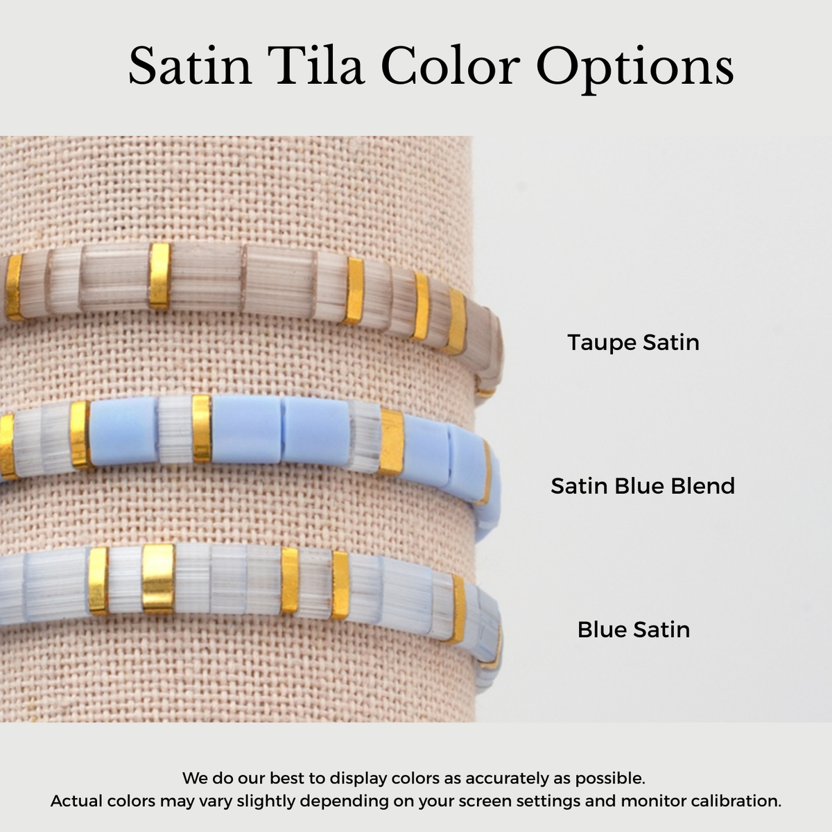Custom Tila Morse Code Bracelet - Satin Collection