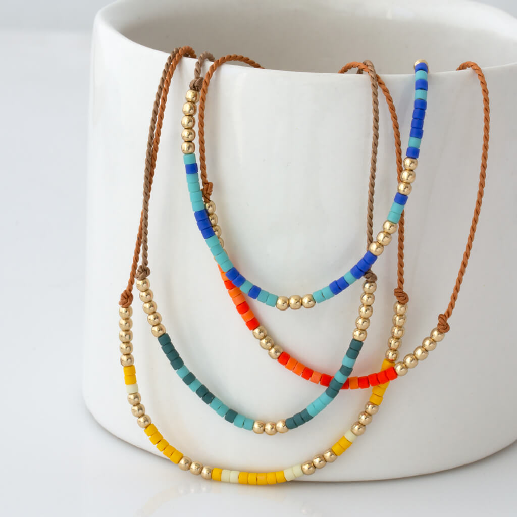 Salty Soul Jewelry Salty Soul Adjustable Silk Morse Code Bracelet