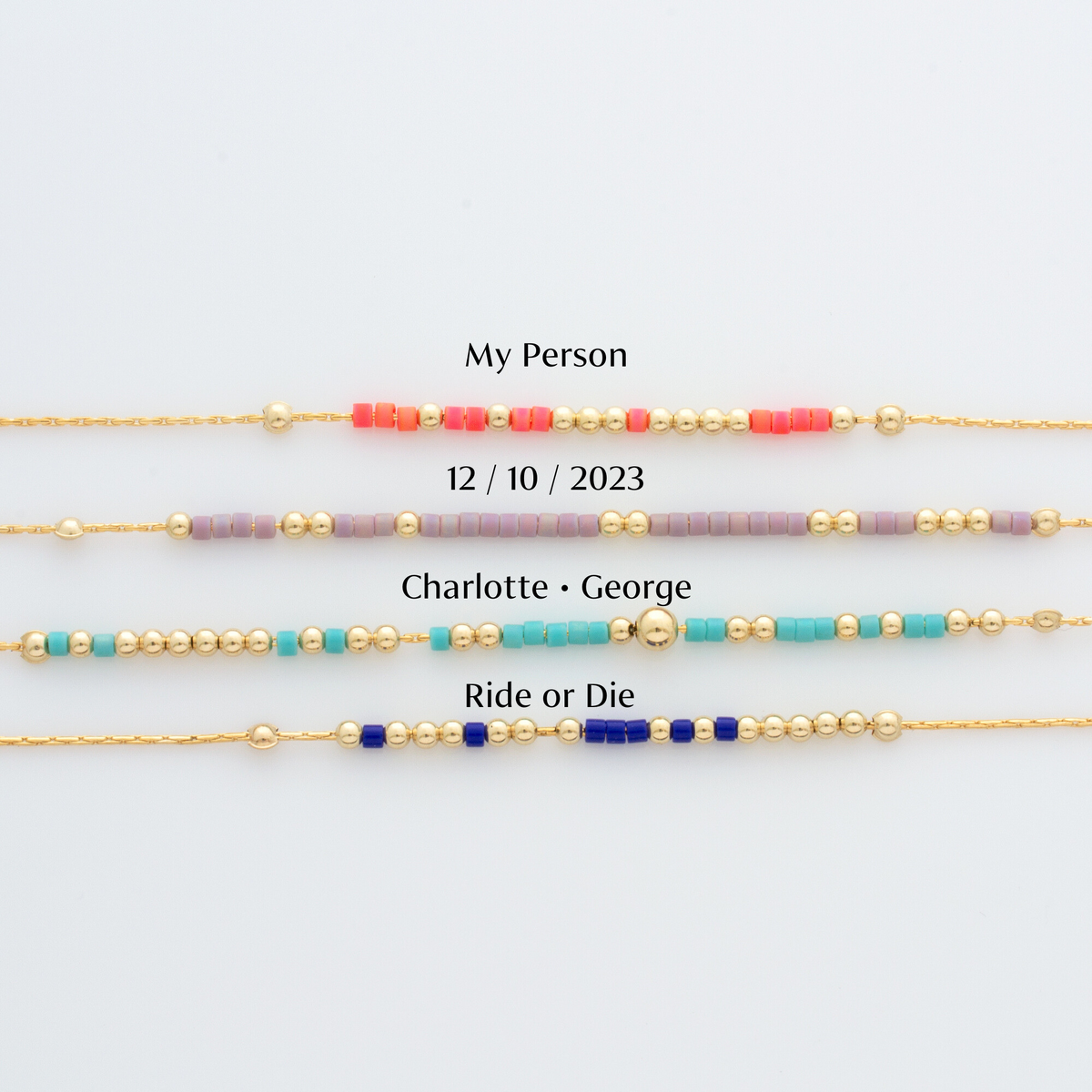 Custom morse code bracelet discount