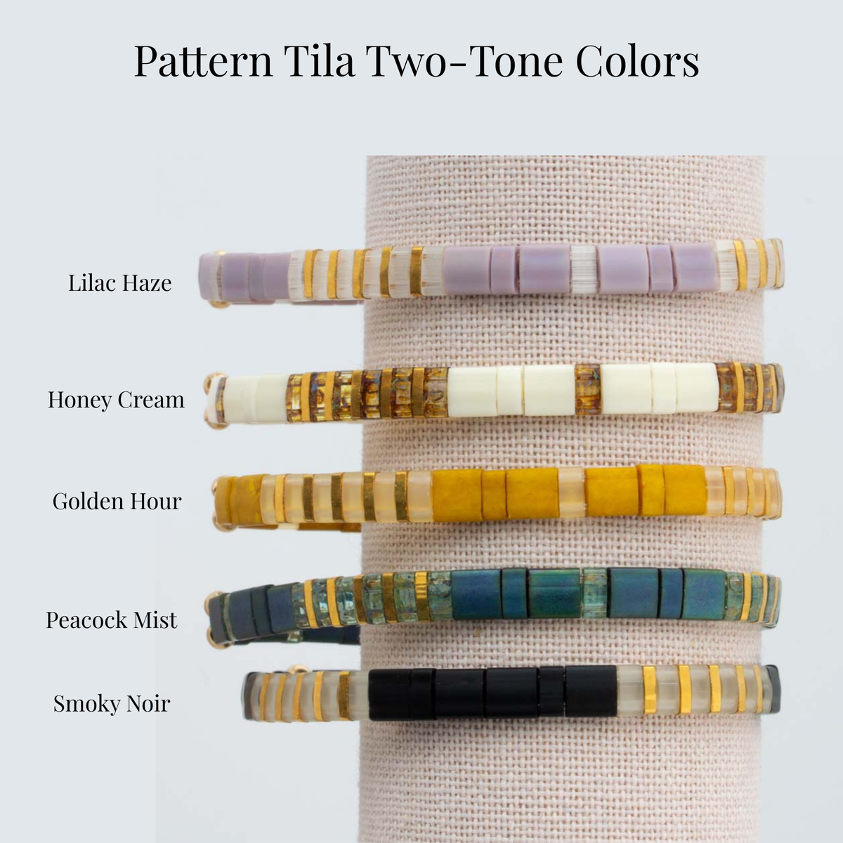 Pattern Tila Bracelet - Two-Tone Collection