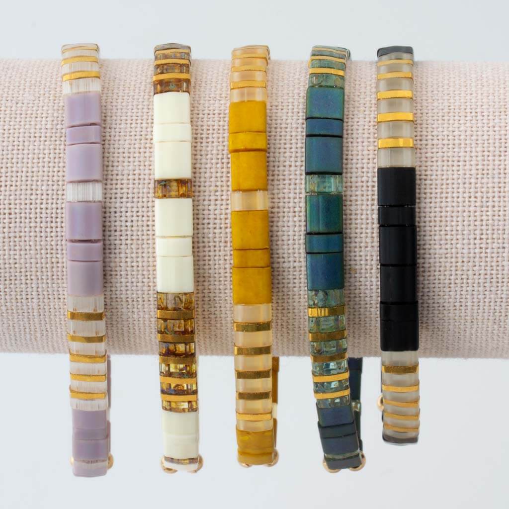 Pattern Tila Bracelet - Two-Tone Collection