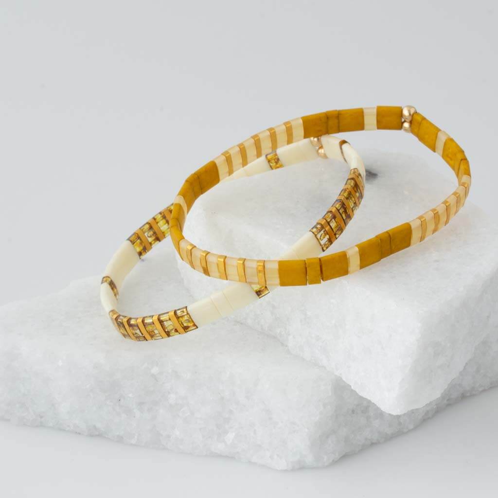 Pattern Tila Bracelet - Two-Tone Collection