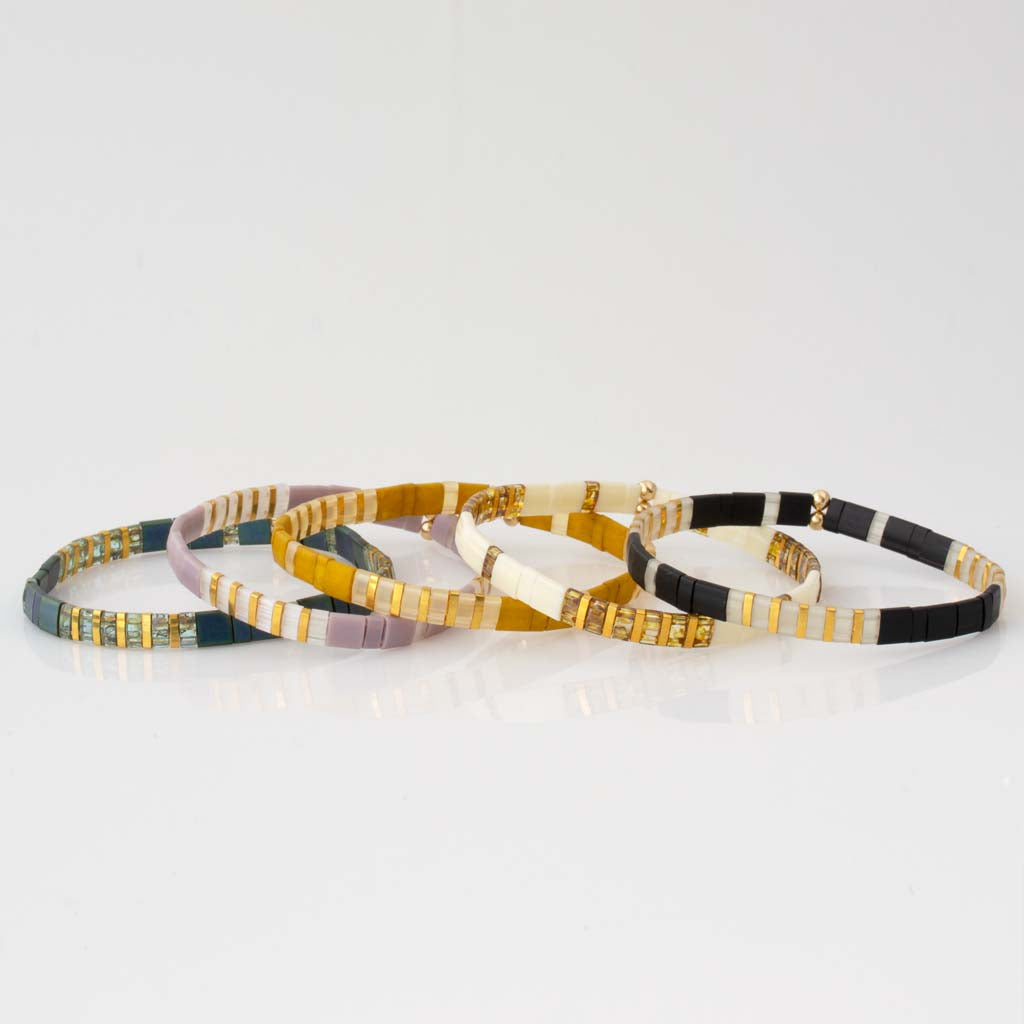 Pattern Tila Bracelet - Two-Tone Collection