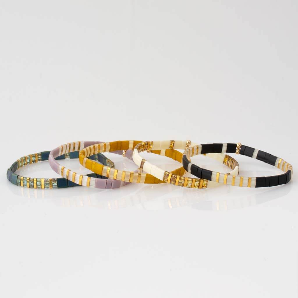 Pattern Tila Bracelet - Two-Tone Collection