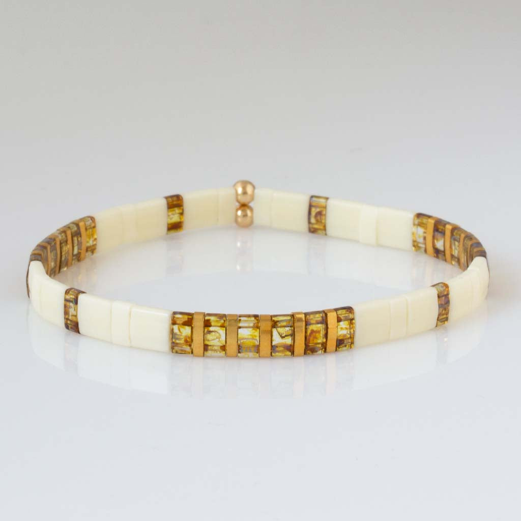 Pattern Tila Bracelet - Two-Tone Collection