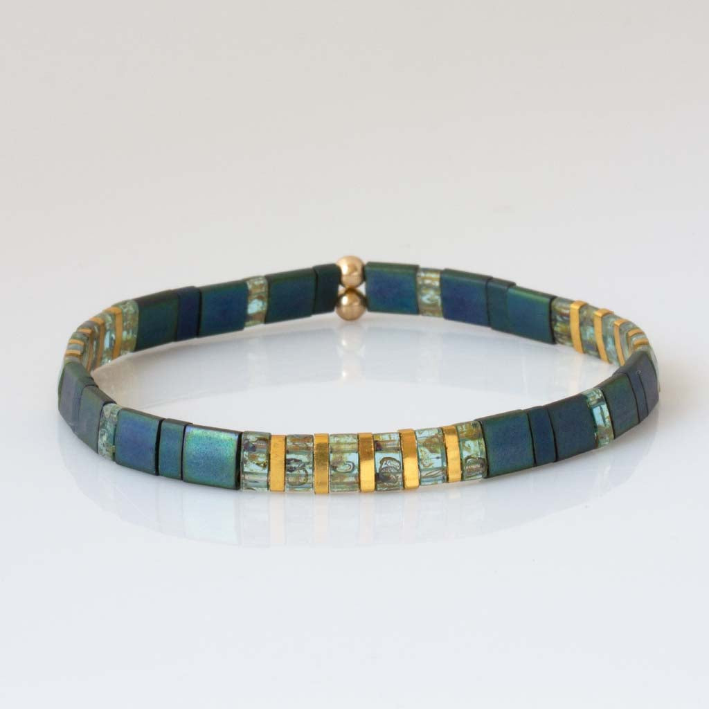 Pattern Tila Bracelet - Two-Tone Collection