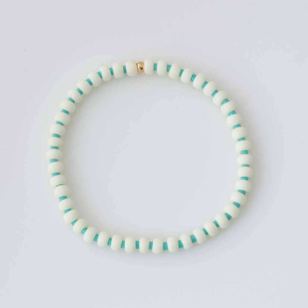 White Peek-a-Boo Bubble Bracelet
