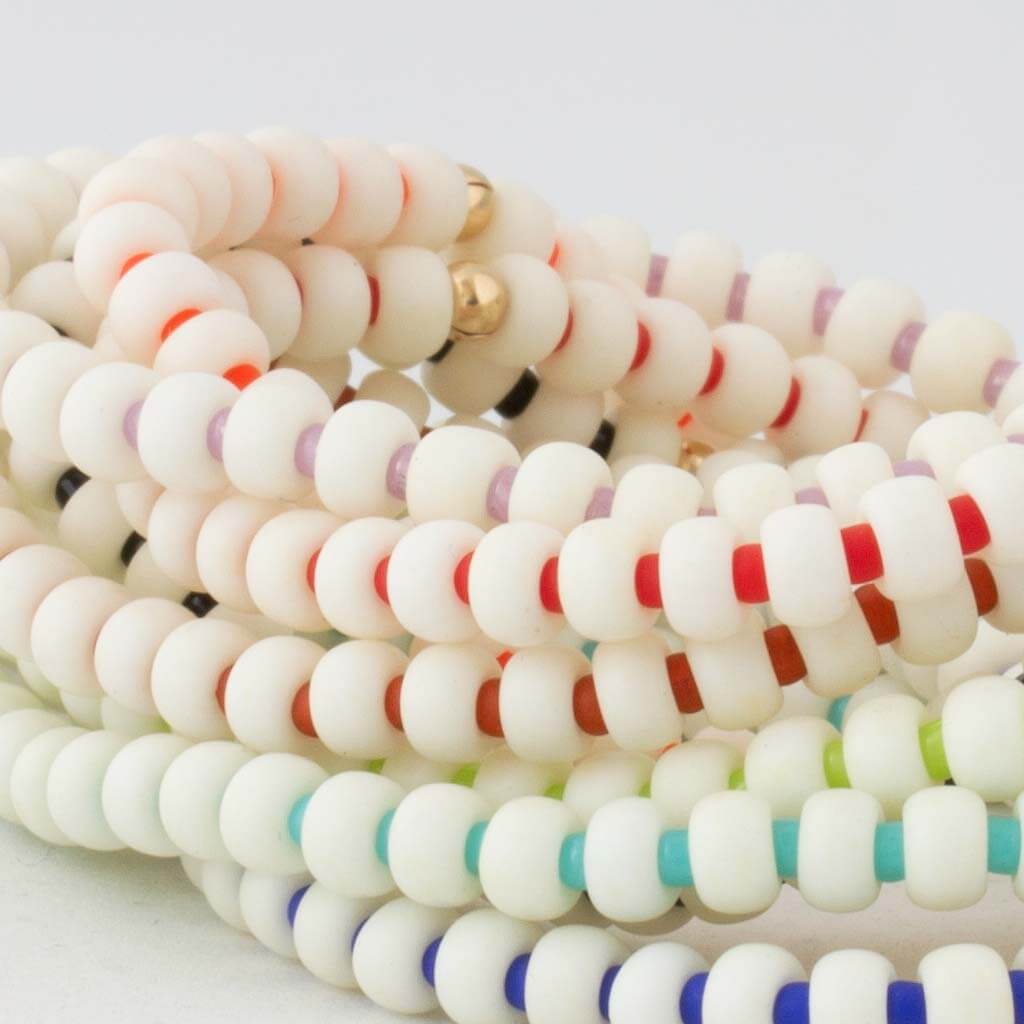 White Peek-a-Boo Bubble Bracelet