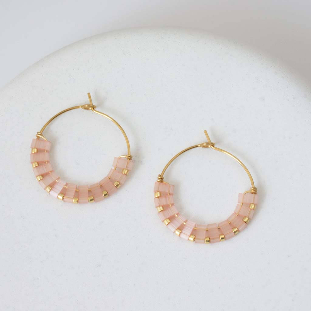 Satin Tila Hoops