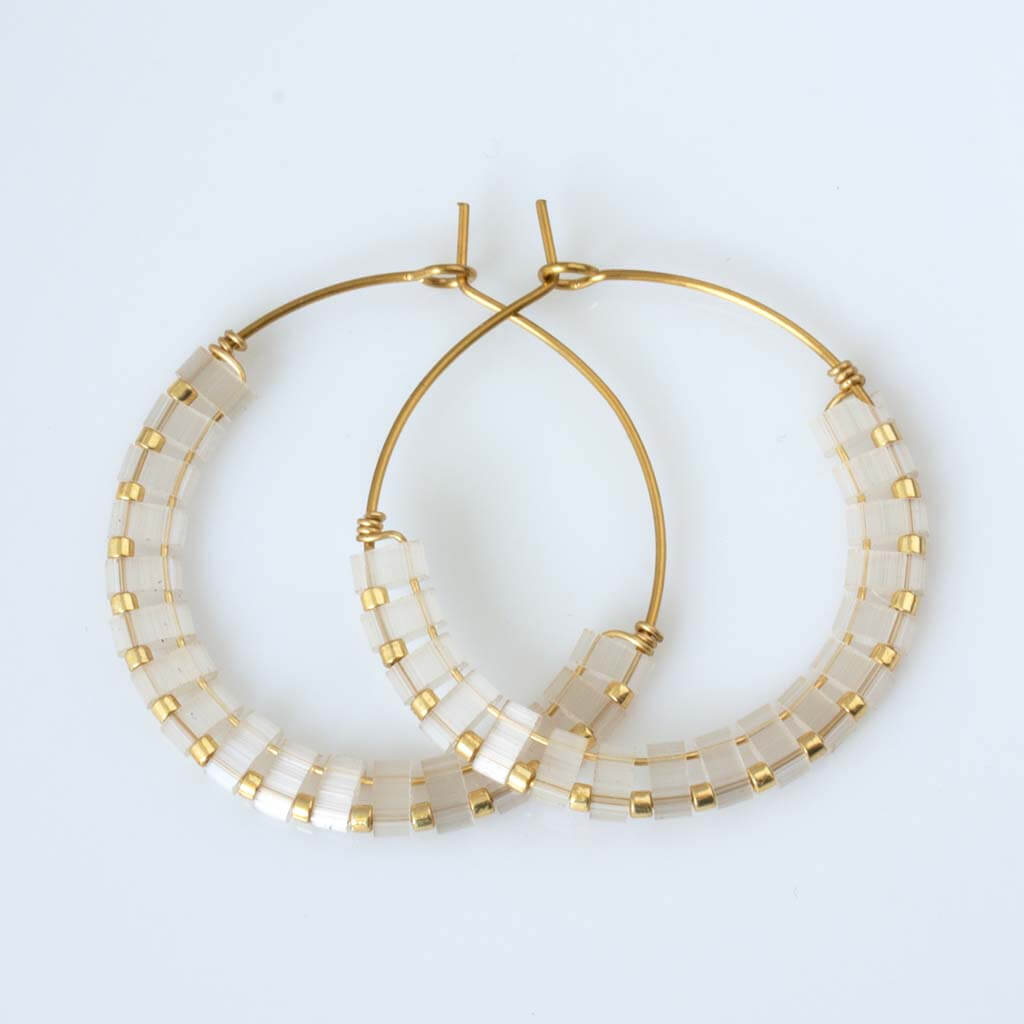 Satin Tila Hoops